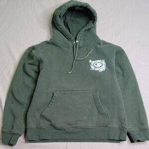 Obey Hoodie Women's Size Medium Green Worldwide Floral Butterfly Propaganda